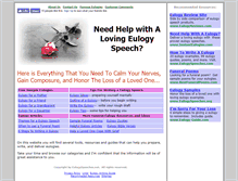 Tablet Screenshot of eulogyspeeches.net