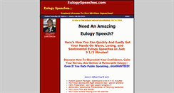 Desktop Screenshot of eulogyspeeches.com